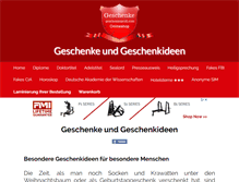Tablet Screenshot of geschenkeprofi.com